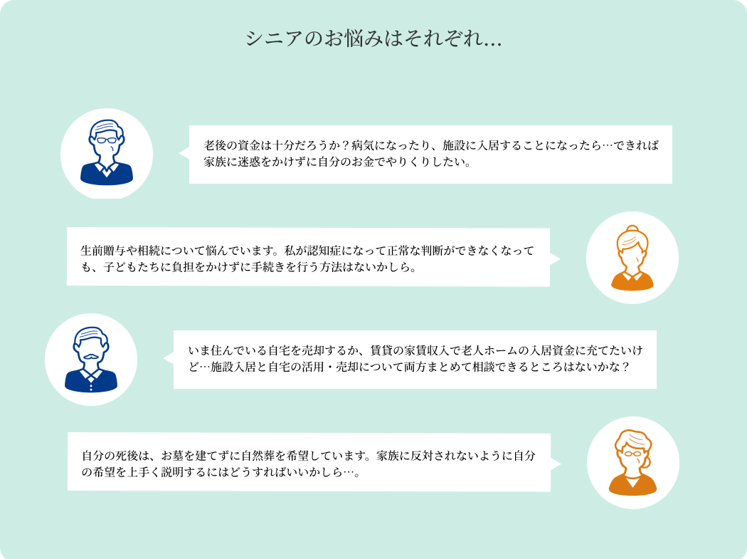 シニアのお悩み